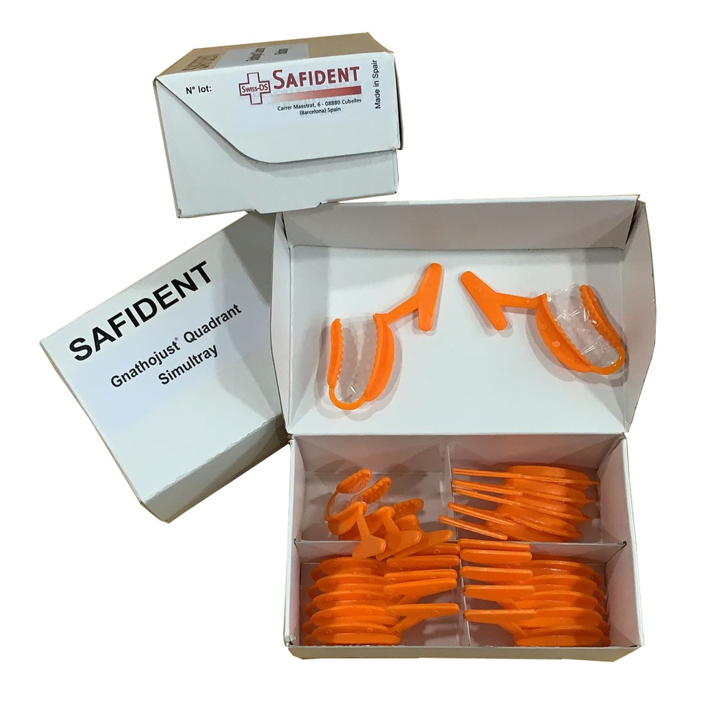 Gnathojust Quadrant Orange (20pce) Impression trays