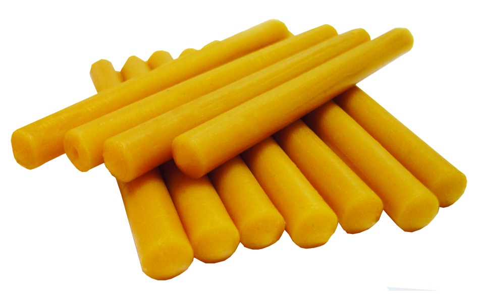 Bâtons de cire de coller (yellow) 12 units.