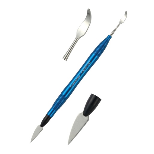 [11403] Greenstein Blue - Spatula Esthetic Contouring Instrument